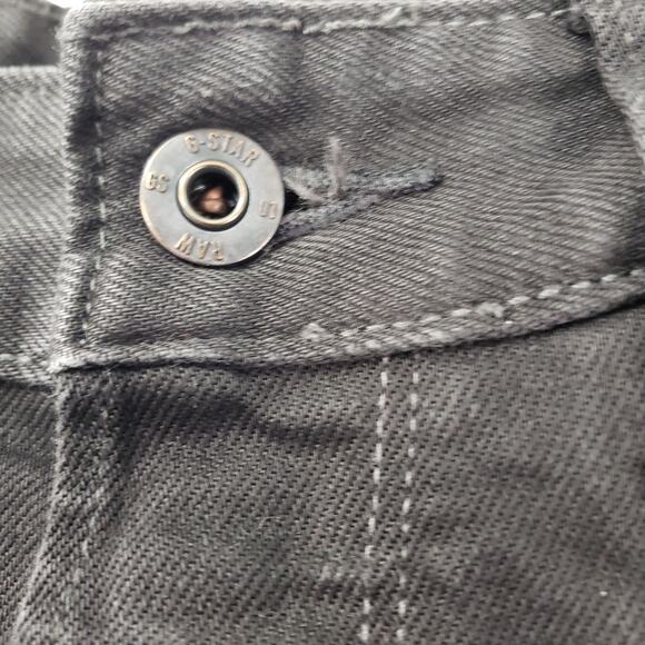 G-STAR RAW 3301 Loose Jeans Slim Straight Leg Black Dark Wash Men's **Size 34W** - Picture 4 of 16